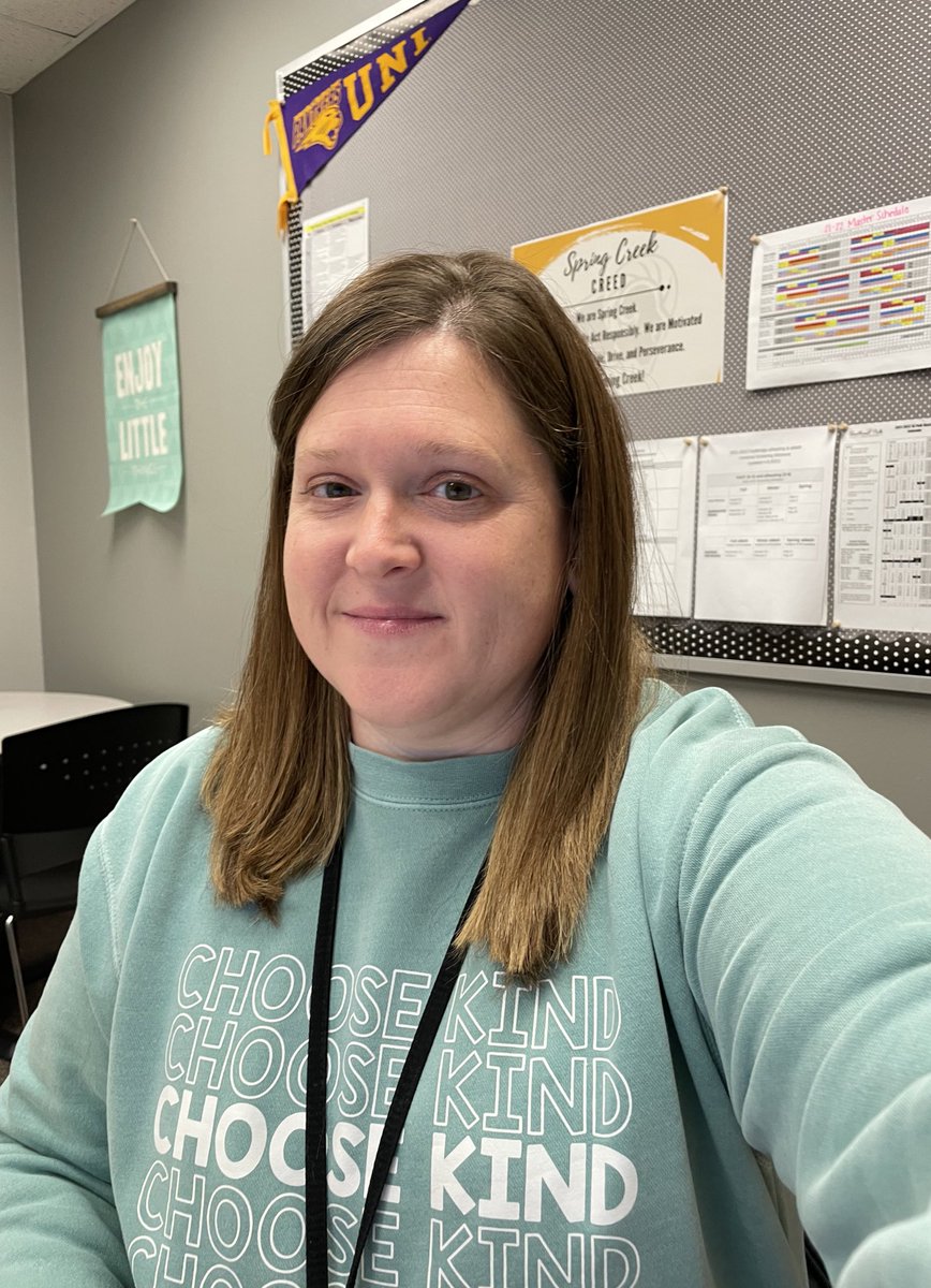 jrinehart's tweet photo. First Wednesday of the month=Positivi-TEE day at Spring Creek! #choosekind #KindnessMatters https://t.co/gAhE1GHm0P