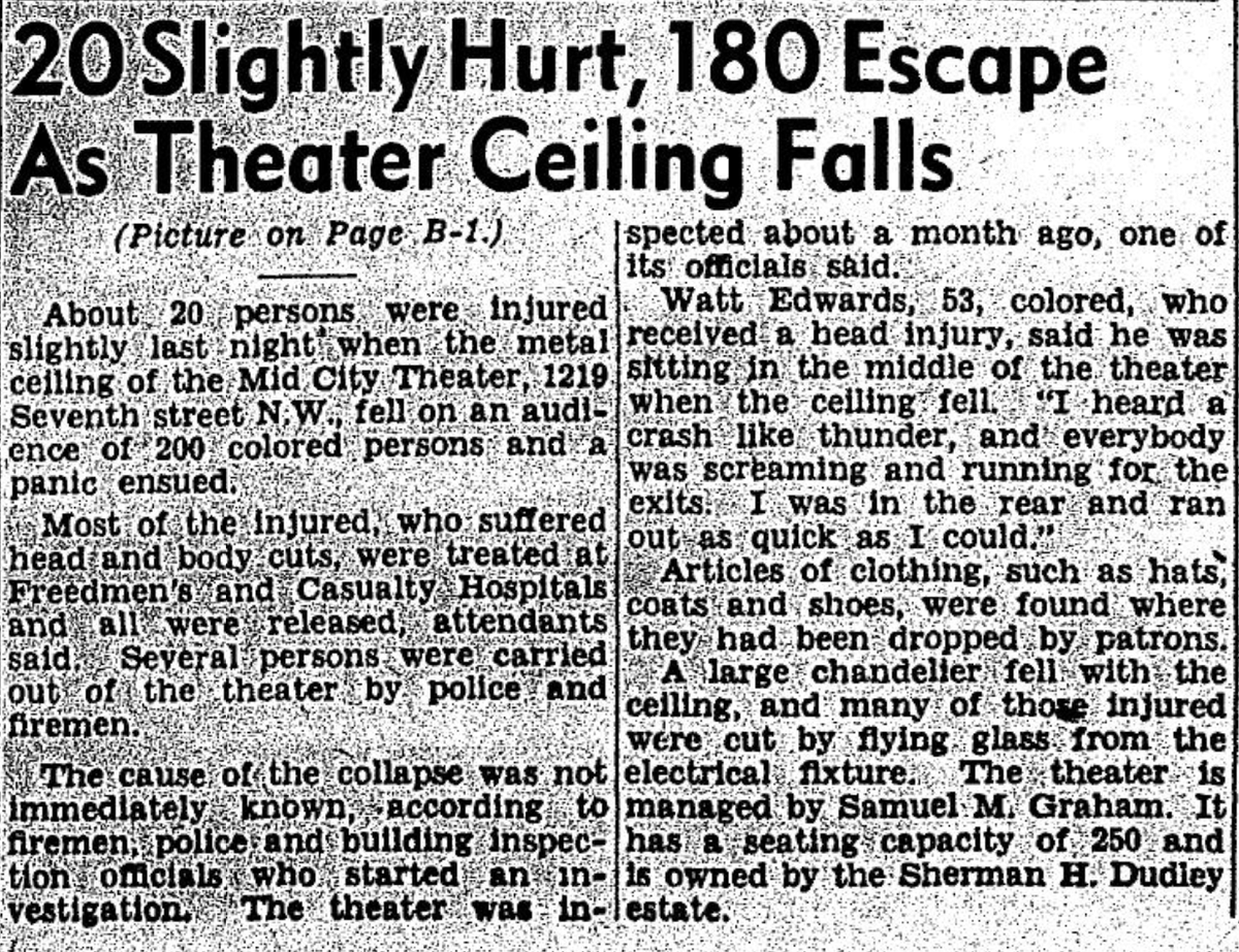 DcFlashbacks's tweet photo. The owner, Sherman H. Dudley, spent the early 1900s buying and leasing theaters to develop the first black vaudeville circuit, initially around Washington, Virginia, and Maryland. The theater eventually closed in 1952. https://t.co/OxqM8ULhIt
