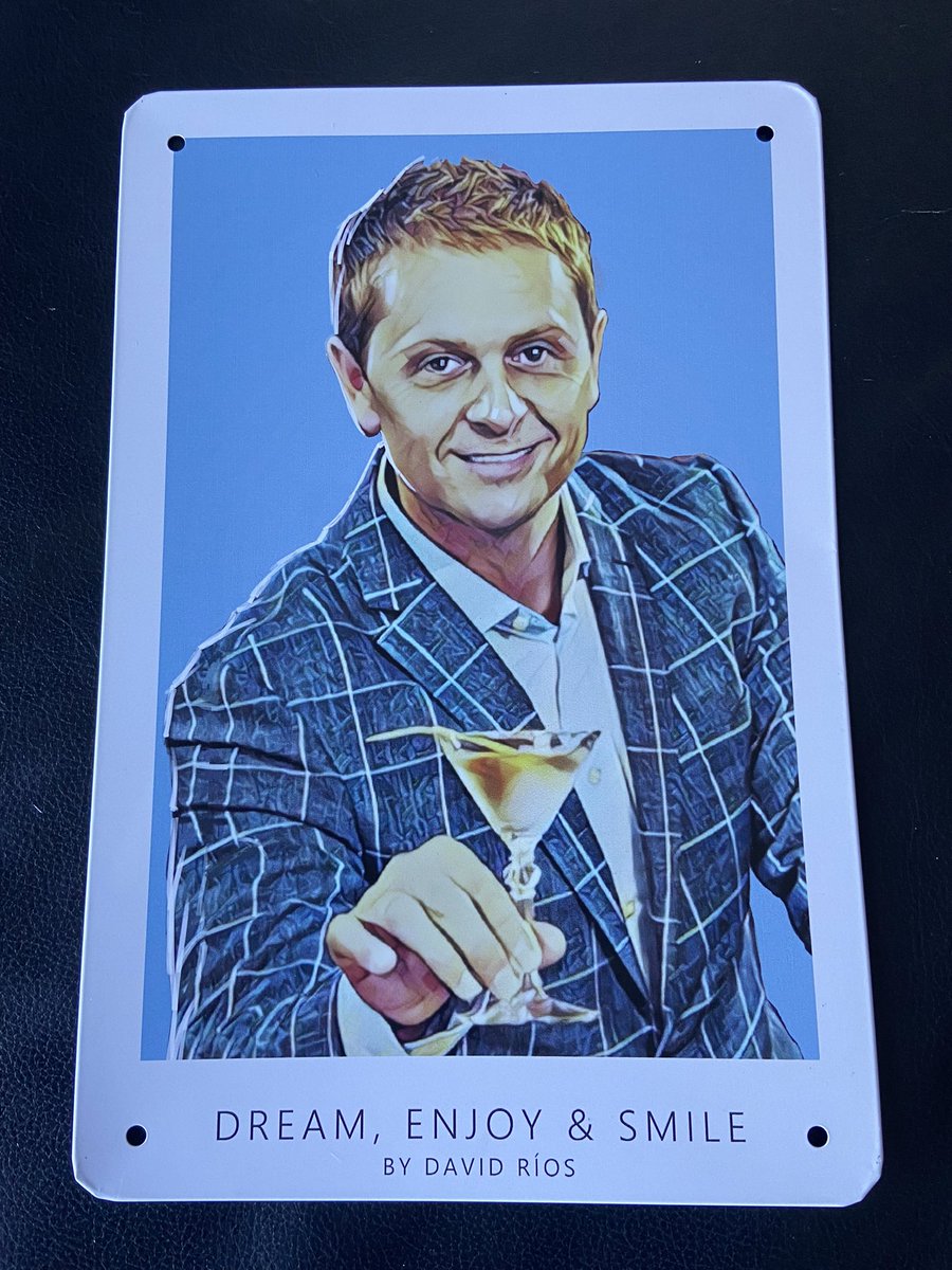 WONDERFUL GIFT 

The beautiful things in life,you meet a person on a flight from San Salvador to Spain and then she makes you an amazing handmade illustrated poster .
Thanks Taltel.io] 

DREAM ENJOY SMILE