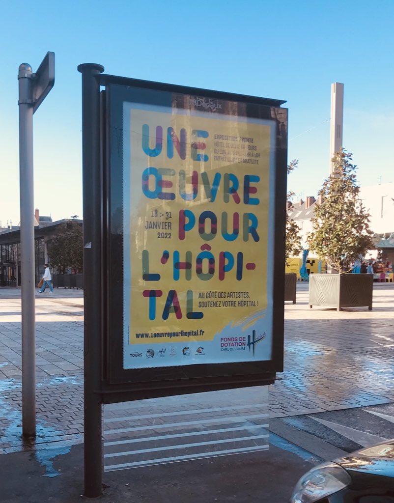 FdD CHU Tours (@fddchutours) on Twitter photo La promotion de l'Expo-vente caritative "Une œuvre pour l'hôpital" est lancée !
Du 18 au 31 janvier, rdv au péristyle de l'hôtel de ville de #tours pour découvrir 70 œuvres, toutes en vente au profit des projets du <a href="/FdDCHUTours/">FdD CHU Tours</a>
➡ 1oeuvrepourlhopital.fr La promotion de l'Expo-vente caritative "Une œuvre pour l'hôpital" est lancée !
Du 18 au 31 janvier, rdv au péristyle de l'hôtel de ville de #tours pour découvrir 70 œuvres, toutes en vente au profit des projets du <a href="/FdDCHUTours/">FdD CHU Tours</a>
➡ 1oeuvrepourlhopital.fr