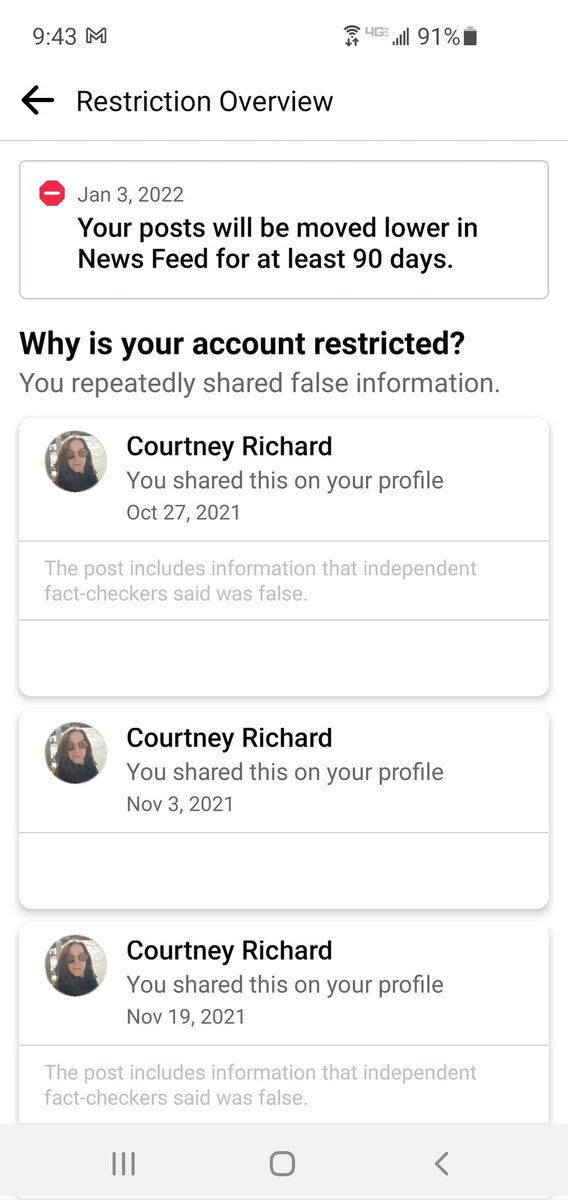 ComplexCrae's tweet photo. Facebook trying to censor/silence those who have a mind of their own. Shameful! FB wouldn't exist without our use. https://t.co/2izJ9wd6Bg