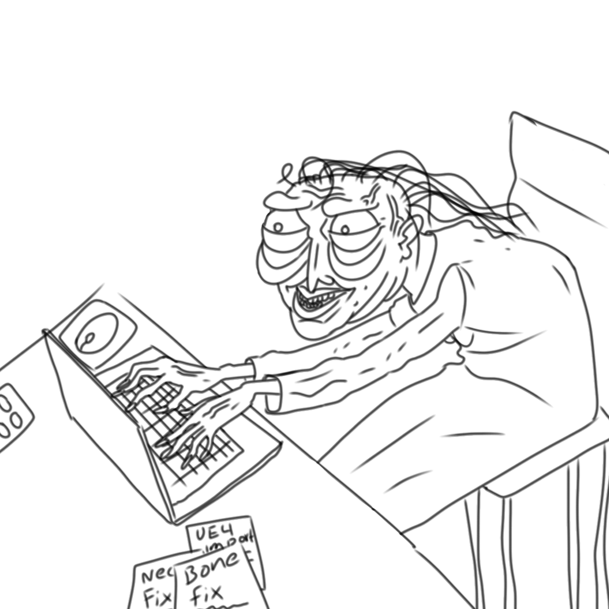 stoner037's tweet photo. I drew myself modding for Leo
I'm attempting to make it work, been working on this since new year or something #ilookgreat https://t.co/27XphVCdO1