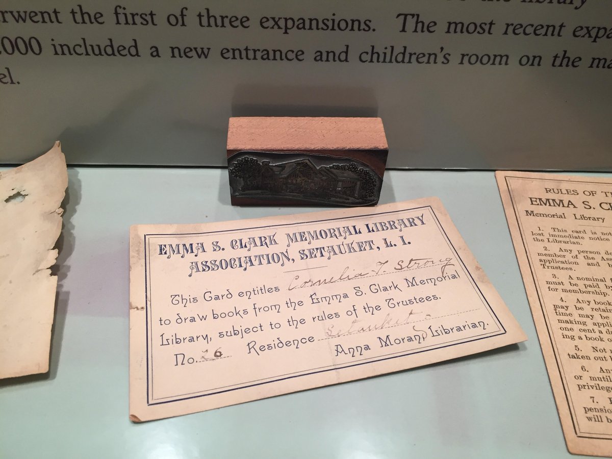 Escml's tweet photo. One of the first library cards issued to our patrons.
#WaybackWednesday #ThreeVillage #EmmaClarkLibrary https://t.co/M2hRpkFnjx