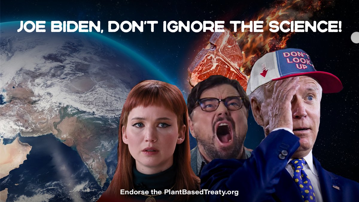 CupcakingDesire's tweet photo. Air pollution from animal ag kills 12,800 people in the US each year. 

Redirect meat subsidies to plant-based solutions to redirect Biden’s Planet Killer comet. 
@EPAMichaelRegan @POTUS @EPA @SecGranholm
#PlantBasedTreaty  #DontLookUp 
https://t.co/KUf4SqsRwB