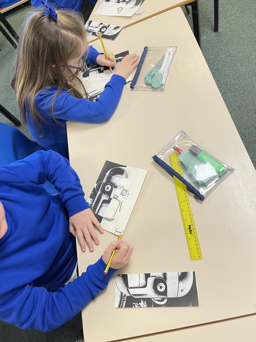 AcklamWhin's tweet photo. Year 3 have made a BRILLIANT start on their final Iron Man artwork this afternoon. They have chosen pencil, charcoal or chalk to showcase light and dark. #drawing #shading #tone #mightymetals https://t.co/qSkNC6wQ7Z