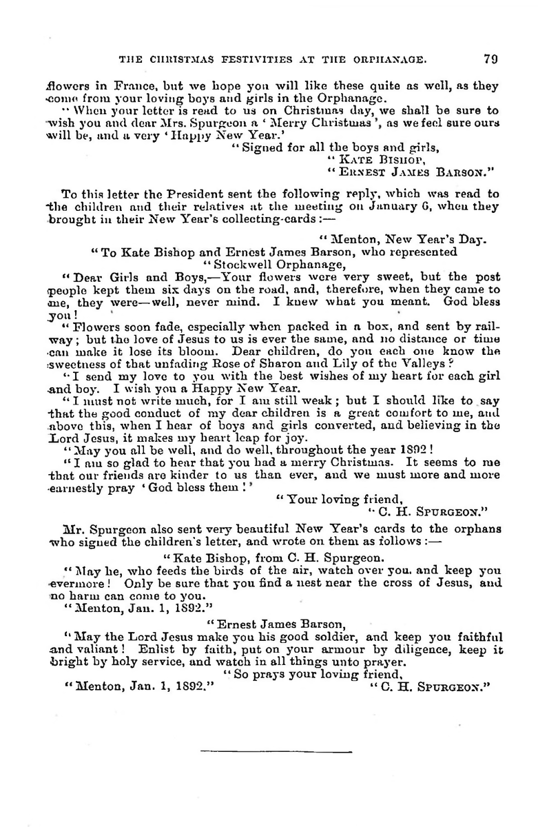 geoffchang's tweet photo. Spurgeon's love for his orphans can be seen in his Christmas and New Year's letters to and from the orphanage. Most of all, he prayed for their salvation. "When I hear of boys and girls converted, and believing in the Lord Jesus, it makes my heart leap for joy." S&amp;T 1892:78-79. https://t.co/vJfrihGwn4