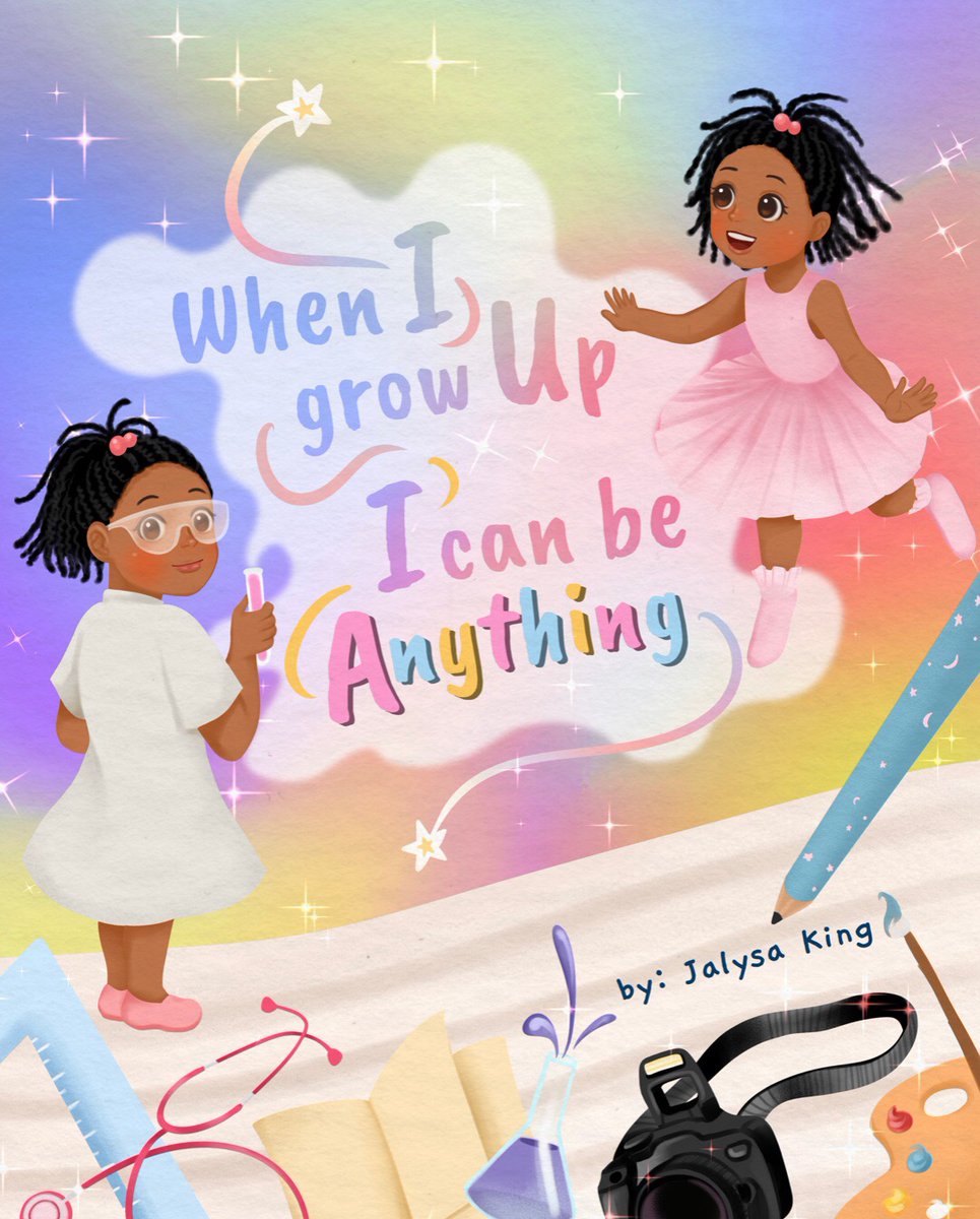 Jalysa_Delyn's tweet photo. @tamronhall Hi there!! Happy New Year!! 

I would love to send you a copy of my children’s book! It is an early reader featuring an adorable little black girl imagining all the things she can be when she grows up! https://t.co/uxMygWyiA8