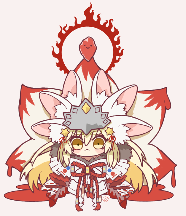 koyanskaya (fate) 1girl animal ears fox tail animal ear fluff fox girl fox ears long hair  illustration images