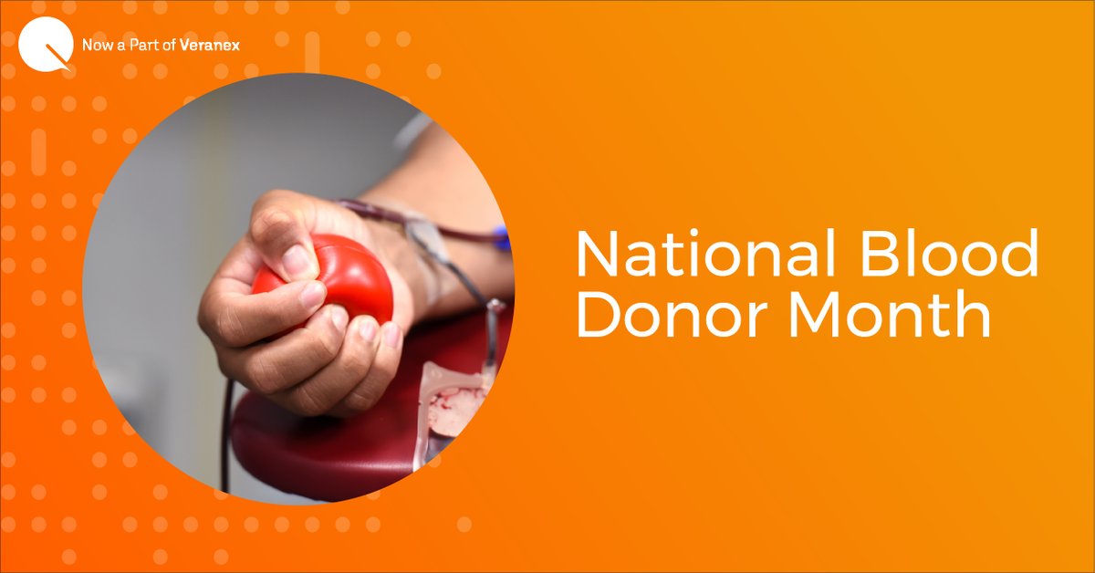Quartesian's tweet image. January is National Blood Donor Month. Inclement weather and the holidays make winter a challenging time to collect blood donations. bit.ly/31r9QEO