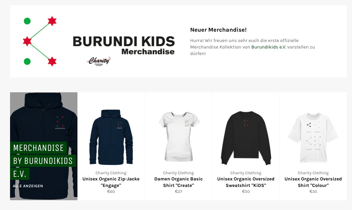 bdikids's tweet photo. Bei Charity Clothing gibt es ab sofort Kleidung aus einer BURUNDI KIDS Kollektion zu kaufen! 

Charity Clothing now has a BURUNDI KIDS collection available!

https://t.co/VO08V3JbIJ

#burundikids #charityclothing #fairtrade https://t.co/RS8Je8tnhv