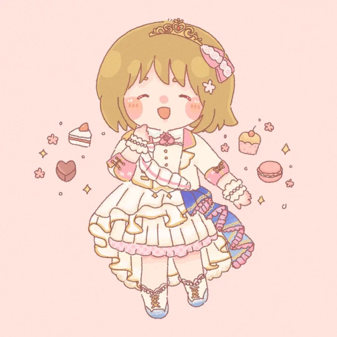 かな子ちゃんお誕生日おめでとう〜!生まれてきてくれてありがとう、特別に大好きです🌸🧁 
#三村かな子生誕祭2022
#三村かな子誕生祭2022 