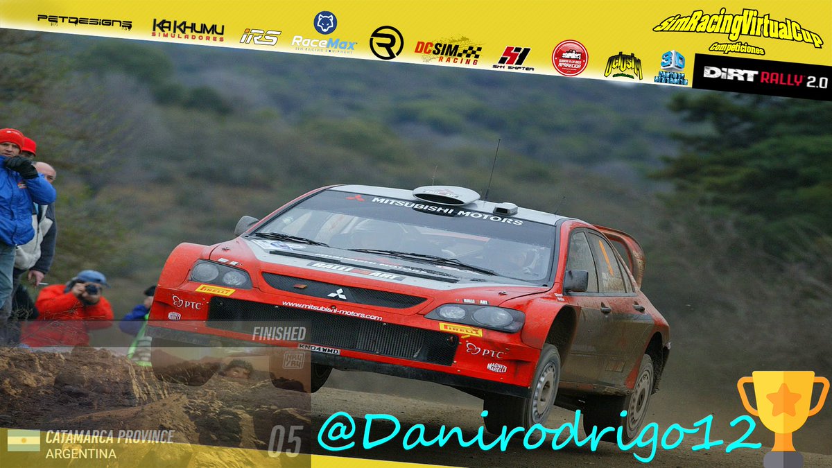 En la 5 cita del #Campeonato #R4 el ganador ha sido @Danirodrigo12 

Felicidades!

Nos vamos a #Catalunya en la última prueba. 

#Azcona y <a href="/23_abella/">Jordi Abella 23</a> se juegan el Campeonato. Suerte y a disfrutar!!!

Únete:

discord.com/invite/Avrsg9u

#dirtrally #simrally <a href="/Petdesings/">@Petdesigns</a>