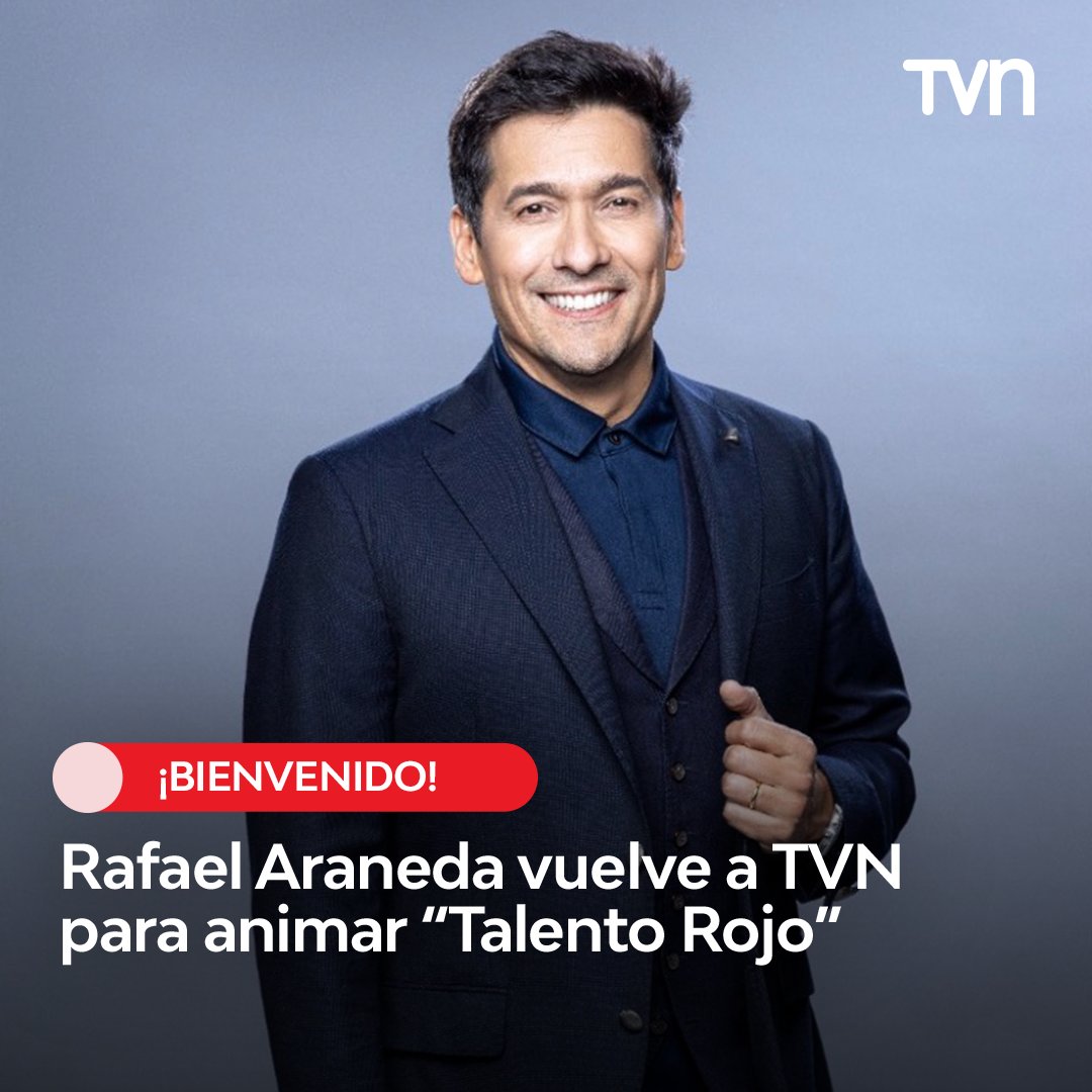 #TalentoRojo ¡Bienvenido! Rafael Araneda vuelve a TVN para animar 'Talento Rojo' @RafaAraneda