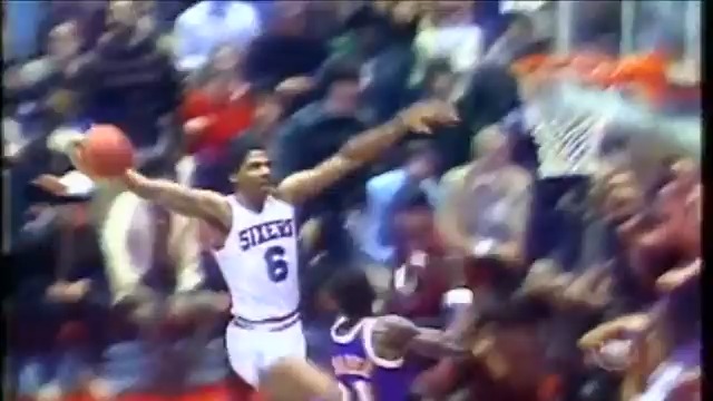 Dr. J famous Rock the Baby Cradle Dunk against the Lakers - Basketball  Network - Your daily dose of basketball
