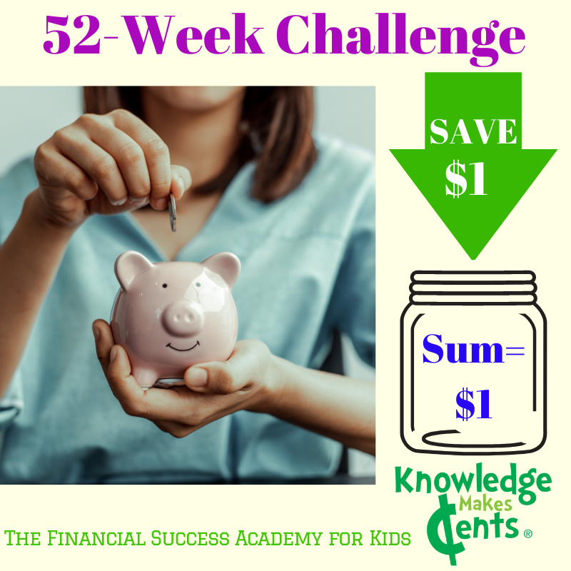 KMCents's tweet photo. Here we go! Let's start the #52WeekChallenge for 2022! This is week #1 so save $1 in your money jar. Involve your kids!
Week #1: Jan. 3-9, 2022
#FinancialSuccessAcademyForKids #FUNancialLearning #TeachKidsToSave #GoodMoneyHabits #SlowAndSteadySaving #SavingForFuture https://t.co/YmMAIUuVWP