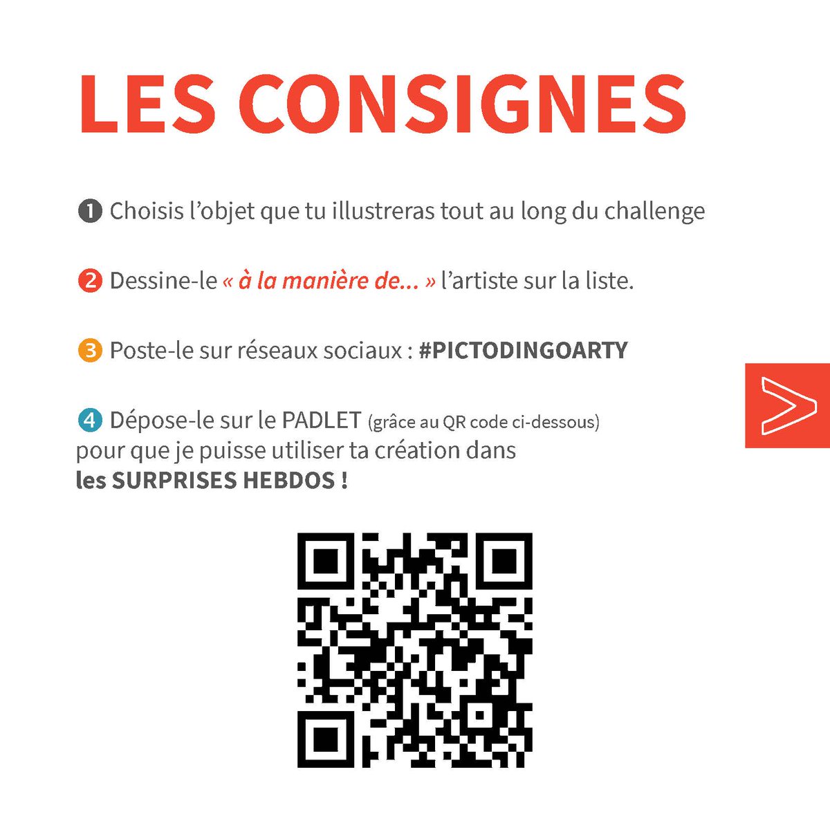 3caboches's tweet photo. 📣𝗟𝗲 𝗣𝗜𝗖𝗧𝗢 𝗗𝗜𝗡𝗚𝗢 "𝗔𝗥𝗧𝗬" revient pour FÉVRIER !
✏Prends ton crayon pour relever ce challenge créatif d'1 mois !
Tout ce que tu dois savoir se trouve ici :👇
https://t.co/kDbEixMimn
...et surtout amuse-toi bien !

#3caboches #PICTODINGOARTY #créativité #challenge https://t.co/e2anR4MITe