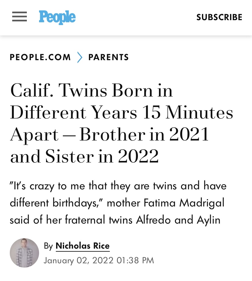 AMFMediaGroup's tweet image. Oh, baby! AMF client @NMCInspires Medical Center celebrated the birth of fraternal twins Aylin and Alfredo Trujillo, who were born 15 minutes apart yet in different years! Congrats to AMF’s #PR team for supporting our client in amplifying this incredible story. #publicrelations
