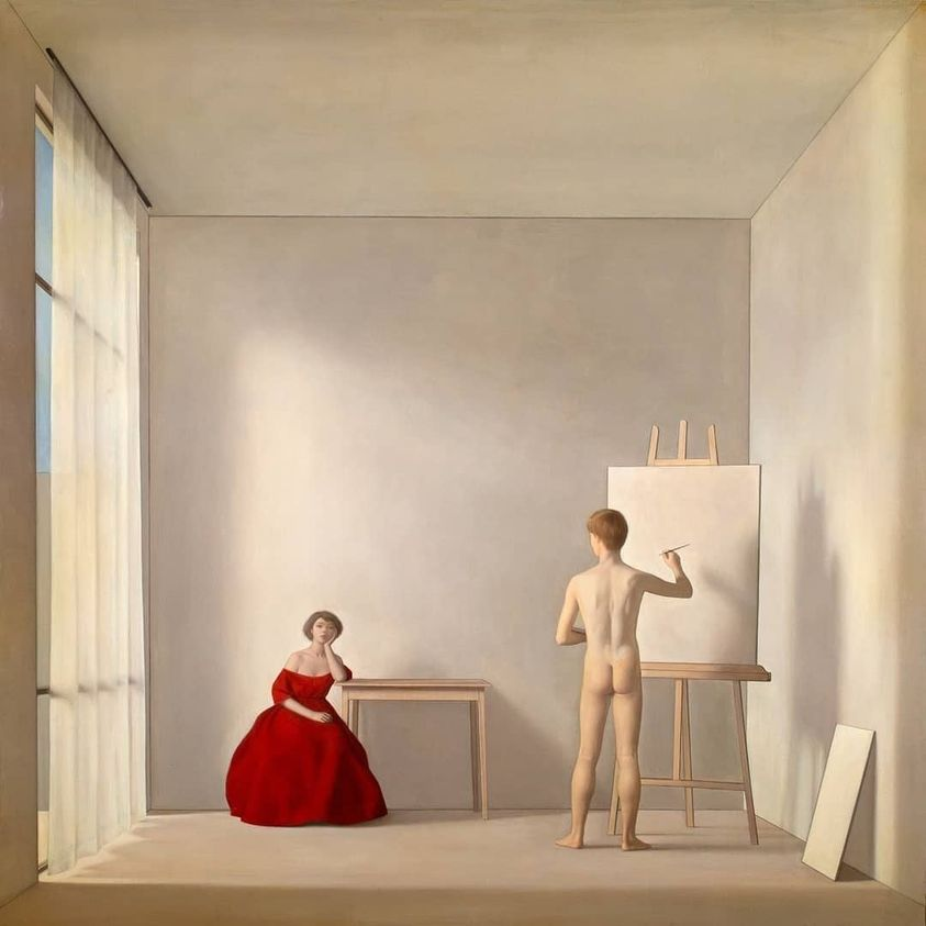 Antonio Bueno - The Painter and the Model 1952 https://t.co/dJ5s0hx8Ok