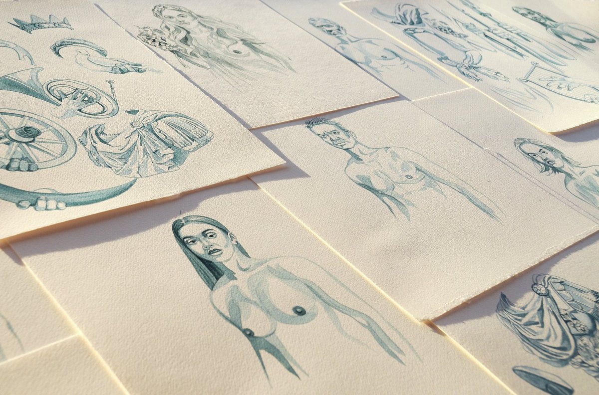 We have seen a lot of cheap "art" over the past couple of months.

Our Gods and everything they own deserve to be drawn by hand on real paper. Don't you think?

Would you be interested to receive physical collectibles as well?