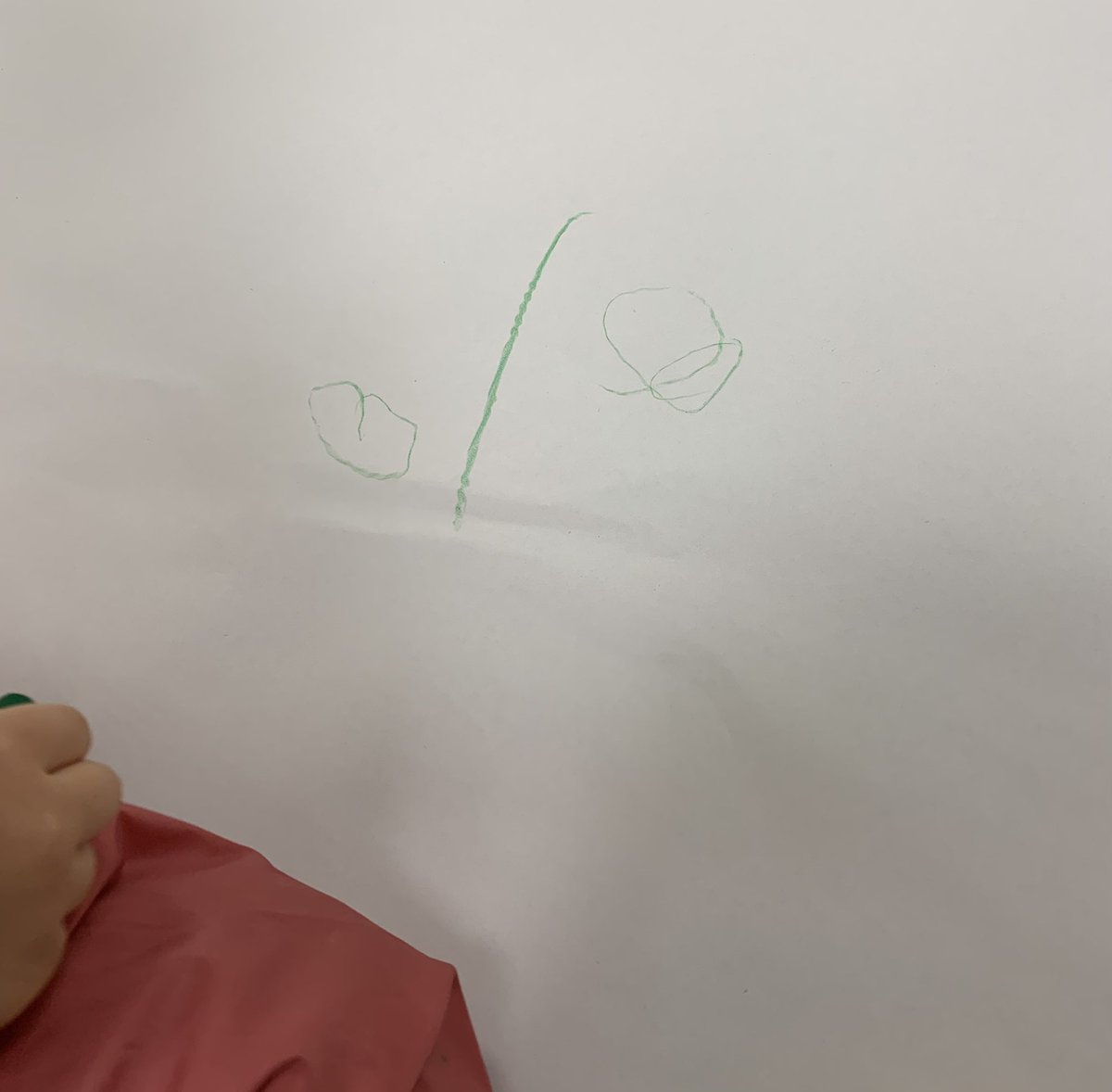 처음으로 이름을 썼다. 쓱쓱 자신있게. 이름에 동그라미가 두 개 들어간다는게 기억났나봐 😘