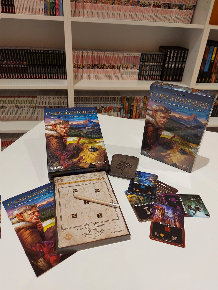 ChaoswonderC's tweet image. Gioco da tavolo coinvolgente dal divertimento assicurato, Cartographers vi trasformerà in cartografi al servizio della regina Gimnax! Da non perdere! :) #cartographers #cartographersgame #ravendistribution #ravenedizioni #thunderworksgames #giocodatavolo #giochiconsigliati