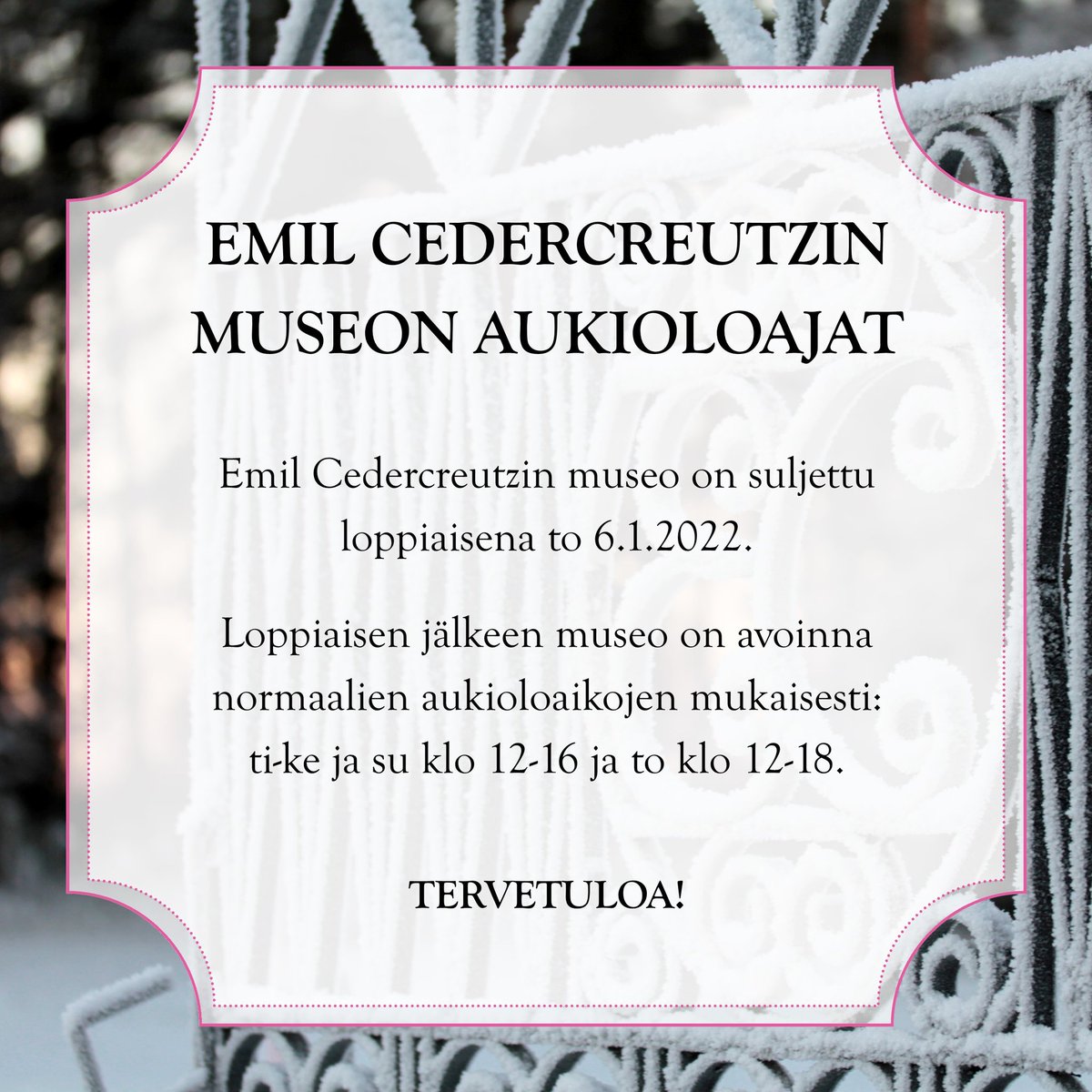 Emil Cedercreutzin museo tweet media