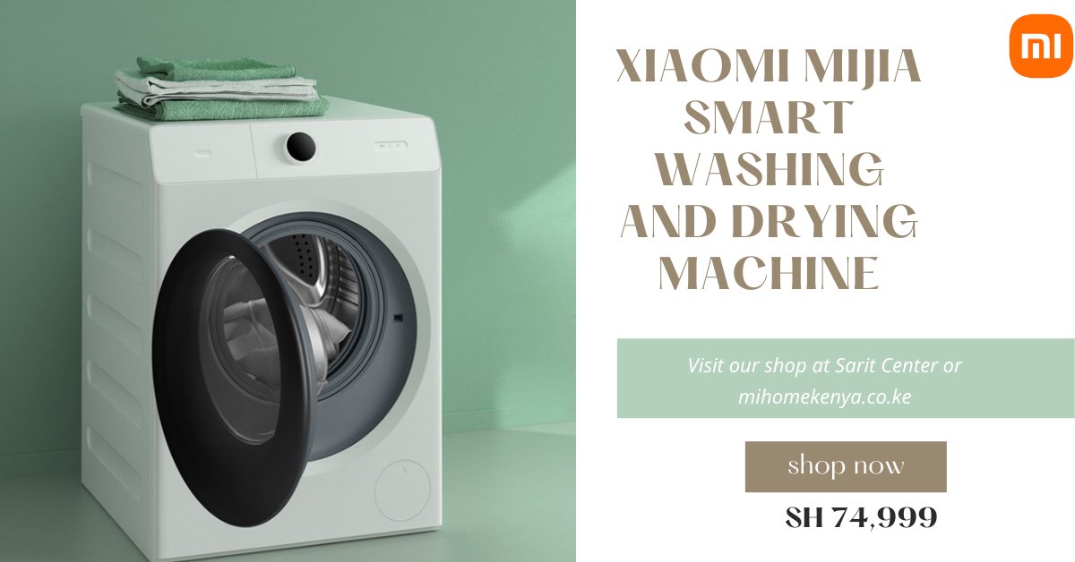 XIAOMI_GLOB_KE's tweet image. Laundry days have never been this easy. Just tap on the app and wash!!#smartwashing.