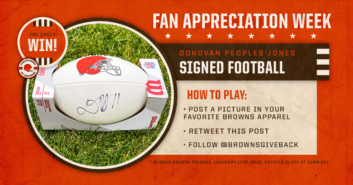 Fan Appreciation Week continues! 
Enter for your chance to win a DPJ signed football.
