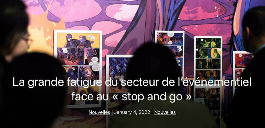 Les acteurs de la filière événementielle continuent d'accompagner les entreprises dans leurs campagnes de communication événementielle et déplore le "stop and go"dévastateur qui induit une perte de confiance des annonceurs. (1/2) nouvelles-du-monde.com/la-grande-fati…

#eventprofs #LÉVÉNEMENT