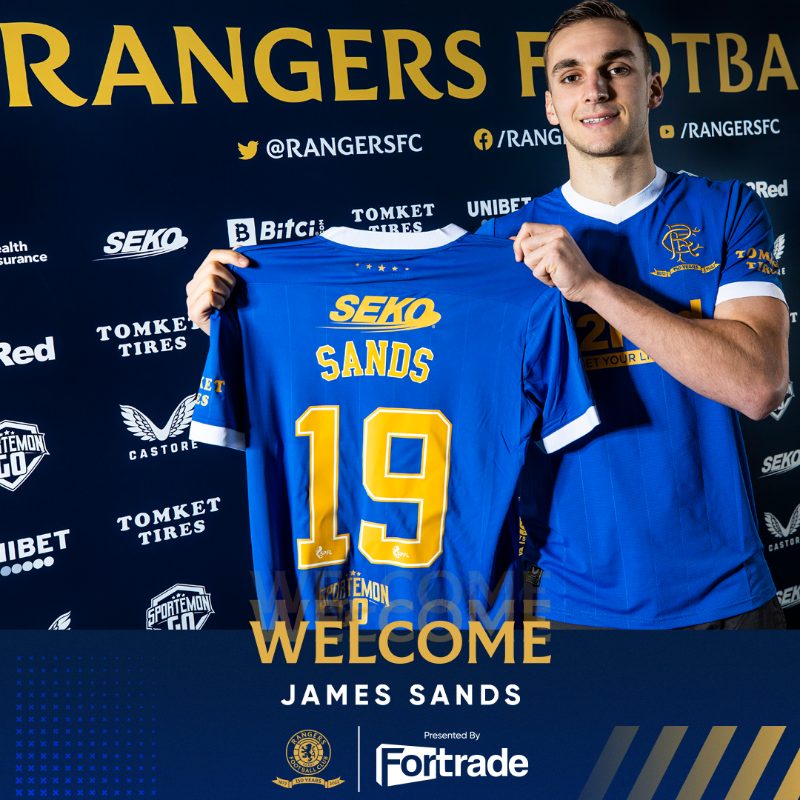 RangersFC's tweet photo. 🇺🇸 Welcome to #RangersFC, James Sands.

🆕 Rangers are today delighted to announce the signing of @USMNT international James Sands from @NYCFC on an initial 18-month loan agreement subject to work permit and international clearance. Rangers hold an exclusive option to buy.