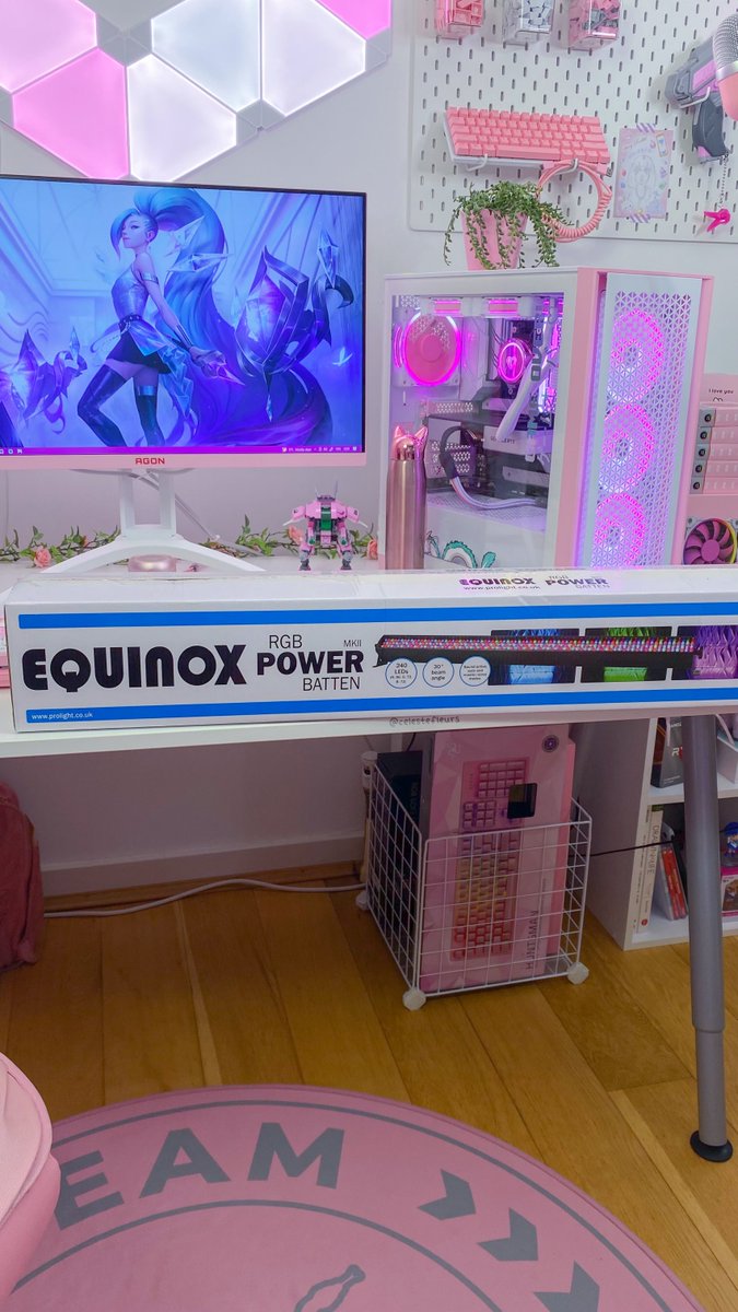 celestefleurs's tweet image. IDK ABOUT U BUT I’M FEELING PRETTY PUMPED RN……… IT’S LITERALLY EXACTLY WHAT I WANTED 🔥✨

[#pcsetup #desksetup #pinkpc]