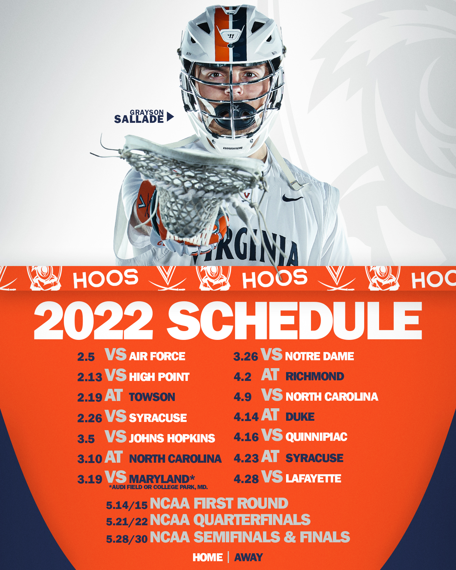 Uva Football 2022 Schedule Virginia Men's Lacrosse On Twitter: "🚨 𝐒𝐂𝐇𝐄𝐃𝐔𝐋𝐄 𝐃𝐑𝐎𝐏 🚨 • 14  Regular-Season Games • Eight Home Contests At Klöckner Stadium • A Rematch  Of Last Year's National Championship 📰 Https://T.co/Jupdsmdxsk #Gohoos⚔️  Https://T.co/Nmxana2Ykf" /