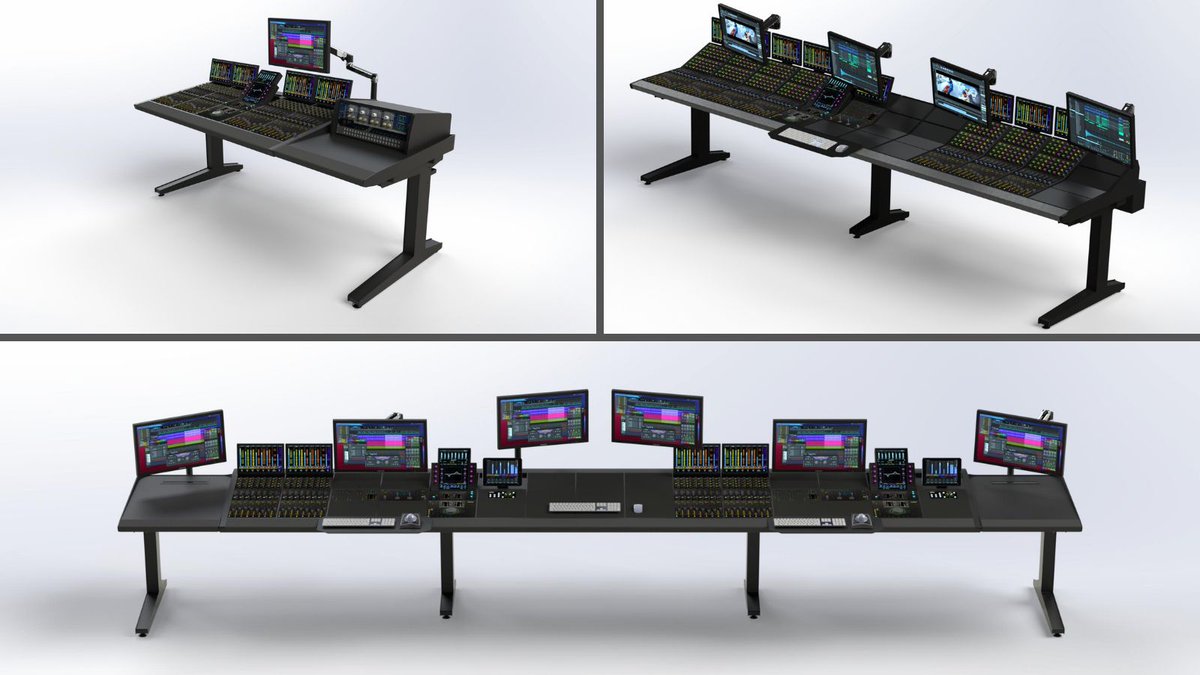 soundzfishy's tweet image. This is how you configure your own S6 control durface using any combination of @soundzfishy leg and beam sets, buckets, desks and accessories. Any width, any set up, off -the-shelf or custom made... #rerecording #sounddesigner