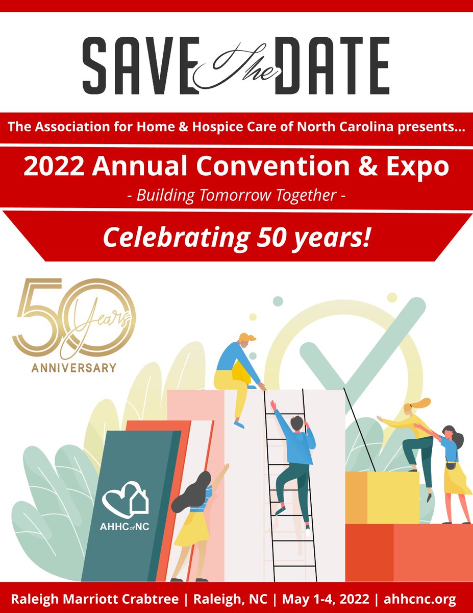 AHHCNC's tweet photo. AHHC of NC is announcing the 2022 Annual Convention &amp; Expo! #Convention #Conference #Hospice #Homecare #Expo #AHHC #healthcare https://t.co/vQK3YGo4pl