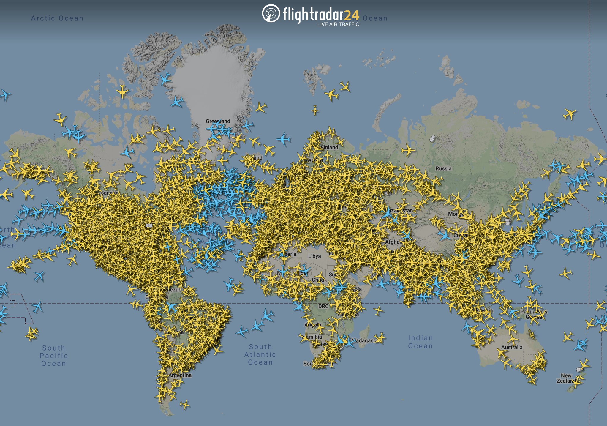 Flightradar24 On Twitter Our First Mid week Check Of Global Air flightradar24-on-twitter-our-first-mid-week-check-of-global-air