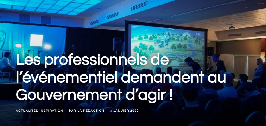 "Suite aux dernières annonces du gouvernement sur la crise sanitaire actuelle, l’<a href="/LEVENEMENTAsso/">LÉVÉNEMENT</a> prend la parole sur les nouvelles contraintes, directes et indirectes qui concernent l’ensemble de la filière de l’événementiel." via <a href="/unpotedanslacom/">jaiunpotedanslacom</a> 👉 jai-un-pote-dans-la.com/les-profession…