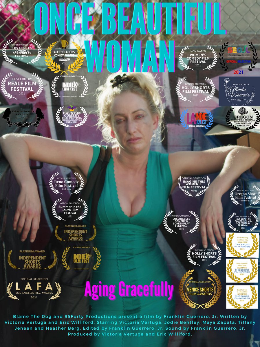 VictoriaVertuga's tweet photo. DisGraced premiered at the Women’s Comedy Film Festival in April of 2021. Here’s what the rest of our 2021 festival run looked like. Madd thanks to our awesome cast and crew. #indiefilm #indiefilmmaker #comedy https://t.co/zDmLyi17q6