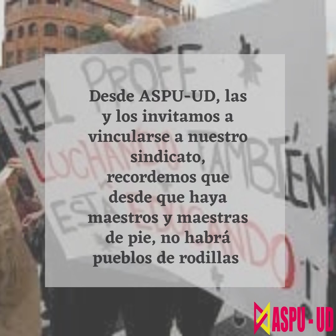 AspuUD's tweet photo. Desde ASPU-UD, las y los invitamos a vincularse a nuestro sindicato. https://t.co/wM5tfIedqh