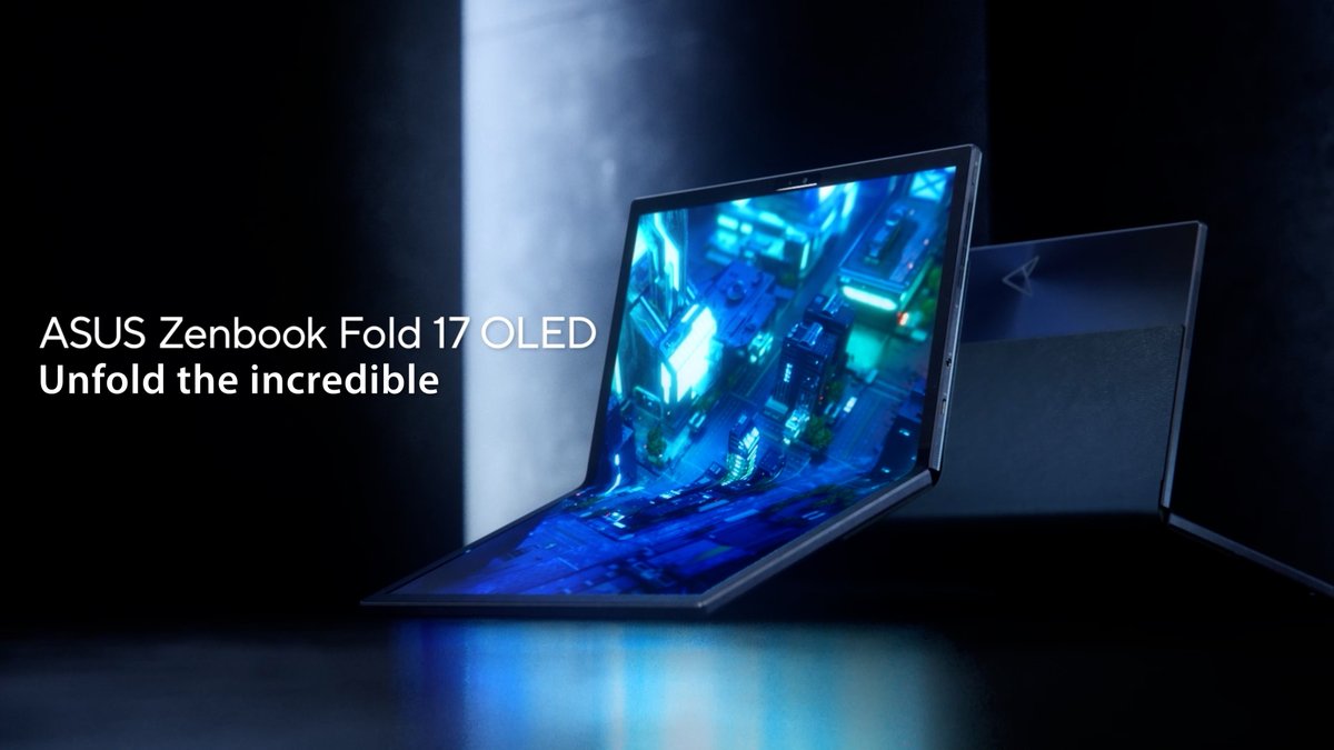 Our jaw just dropped… 
Let's welcome the world's first 17" foldable OLED laptop!🤯💻#Zenbook 17 Fold OLED
#ASUS #TheIncredibleUnfolds #CES2022