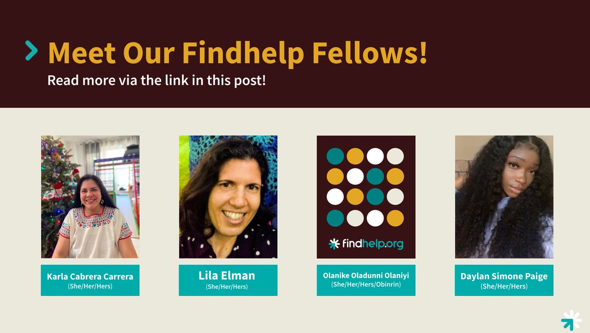 itsfindhelp's tweet photo. Meet our Spring 2022 Fellows (round 2)! Earlier this week, we announced 3 of our 10 Fellowship candidates. Today, we want to highlight 4 more of our candidates who’re working toward improving their communities. Visit this link to read more: https://t.co/zBPvDAuRwZ https://t.co/aolfKyvGTy