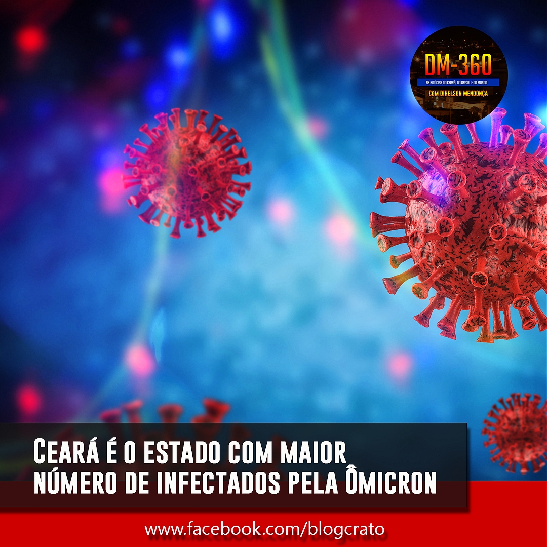 BlogdoCrato's tweet image. A quantidade de pessoas infectadas com a Ômicron chegou a 170. Deste total, foram identificados 40 casos no Ceará, 38 em Goiás e em Santa Catarina e 27 em São Paulo. Leia mais em: facebook.com/blogcrato