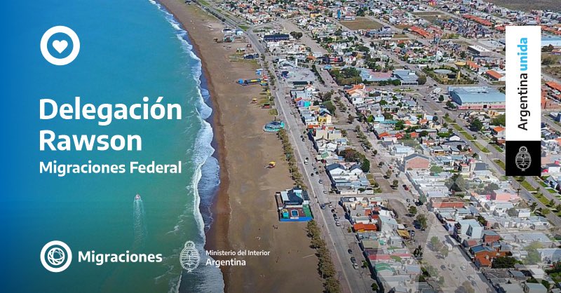 Migraciones_AR's tweet photo. Si estás en Rawson, te avisamos que estamos atendiendo de lunes a viernes de 8 a 13 h con todos los cuidados sanitarios en nuestra delegación en Mitre 570, Rawson, Chubut. 
Podés escribirnos a del.rawson@migraciones.gob.ar o llamar al 0280 448-1003. 

#MigracionesFederal https://t.co/4s6wPhAA8y
