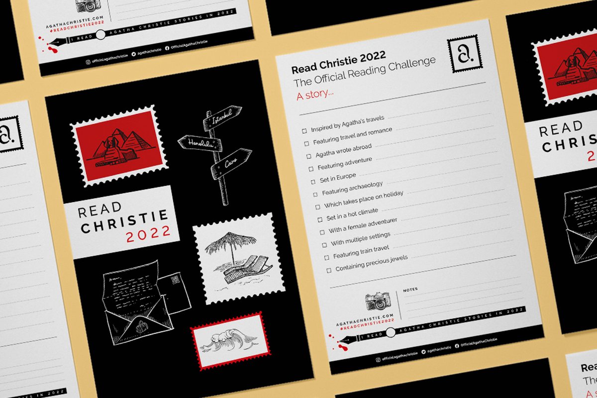 agathachristie's tweet photo. 📖 Welcome to #ReadChristie2022! Find out more about the challenge and discover our book choices https://t.co/H8VZozXtCi https://t.co/LiYvljKYuK