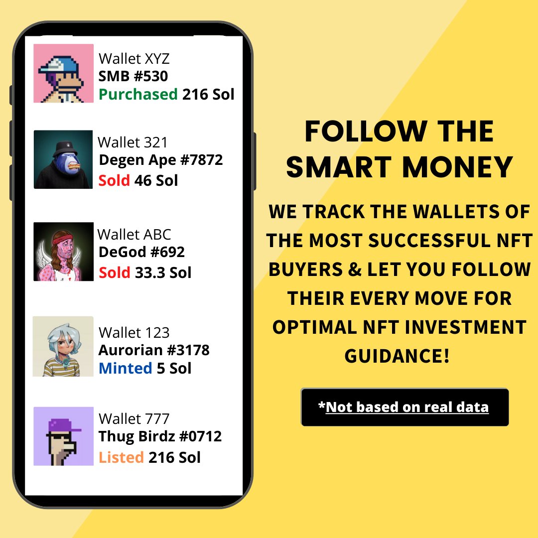 NFTEngine_'s tweet image. A THREAD ON WHY LWS IS ONE OF THE MOST VALUABLE NFTS COMING TO #Solana 

Reason #1: Our first to market Solana Whale Wallet Tracker:
We make it possible for you to know exactly what the top Solana NFT experts are buying &amp;amp; selling in real time. Now you can FOLLOW THE SMART MONEY!