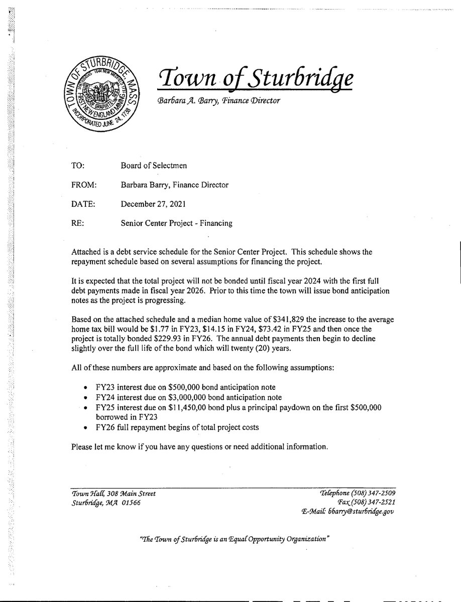Sturbridge Administrator's Office tweet media