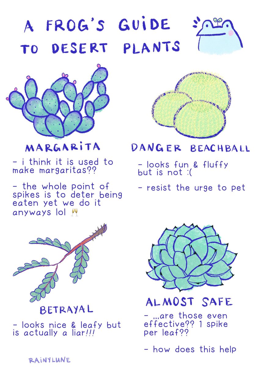 here is my guide to plants you should not touch 🐸🌵 