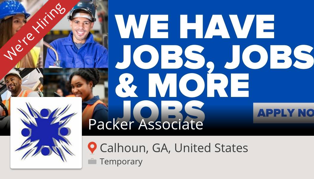 APSapply's tweet photo. #Packer #Associate (#job) wanted in #CalhounGAUnitedStates. #AutomationPersonnelServices https://t.co/9gkmUItT7T #job #hiring https://t.co/wMUTx7G7sA