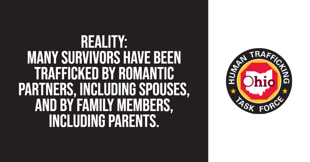 OhioAntiHTrfk's tweet image. January is Human Trafficking Prevention Month

Myth: Traffickers target victims they don’t know.