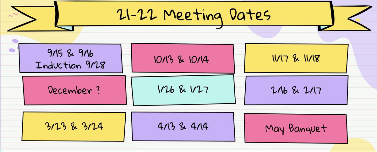ShadowCreekNHS's tweet photo. Mark your calendars! https://t.co/0ajkCf919h