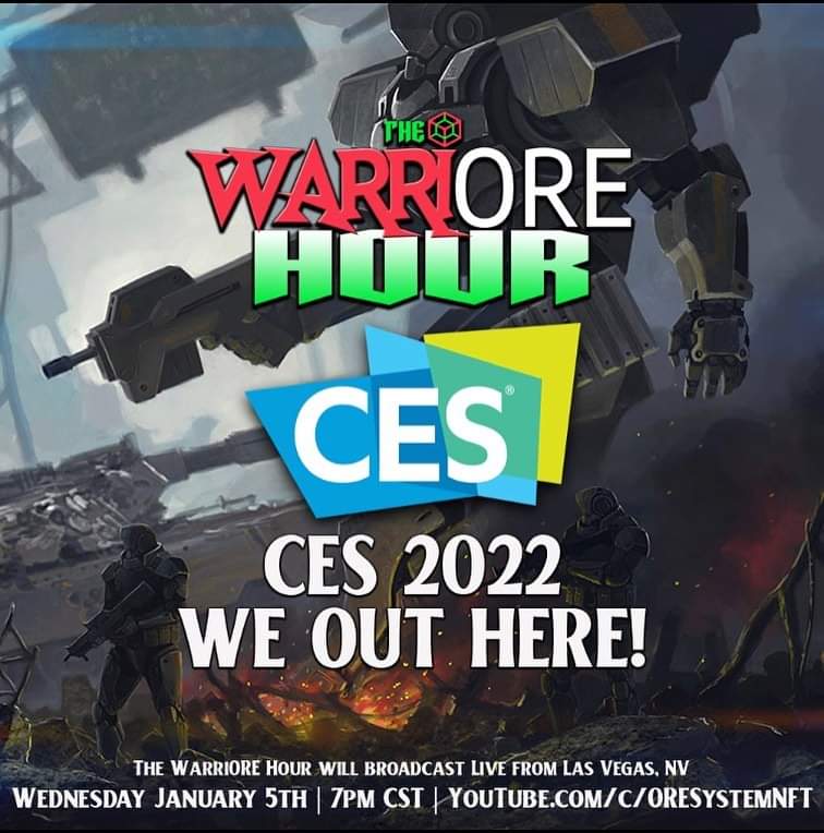 WARRIORE hour tonite LIVE from Vegas!!!

youtube.com/c/ORESystemNFT
